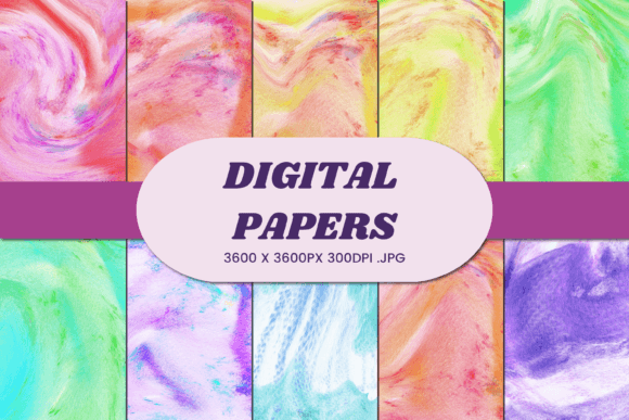 Abstract Watercolor 103 Digital Paper