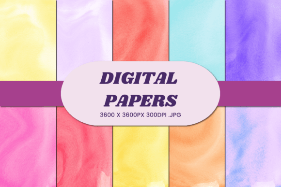 Abstract Watercolor 111 Digital Paper
