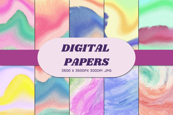 Abstract Watercolor 92 Digital Paper: A Versatile Asset for Creative Projects