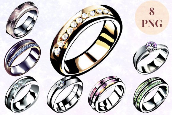 Elevating Brand Identity and Personal Projects with Wedding Ring 56 Clipart PNG