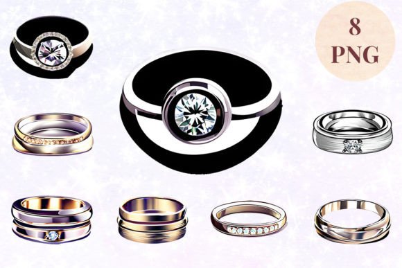 Evaluating Wedding Ring 81 Clipart PNG for Versatile Creative Projects