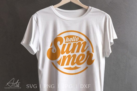 Hello Summer SVG Beach Shirt Design PNG