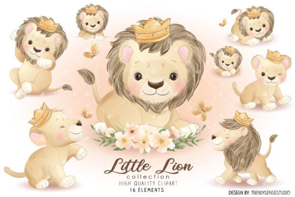 Little Lions Collection Clipart