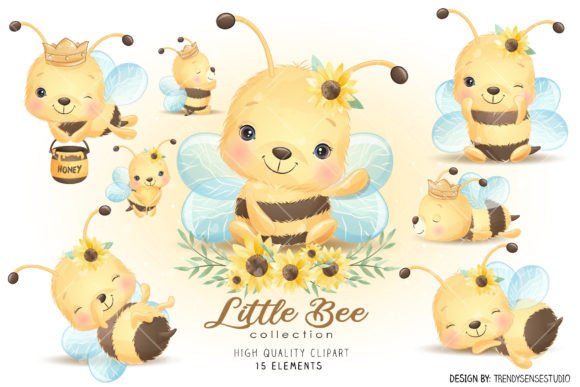 The Strategic Value of Organic Aesthetics: Integrating the Little Bees Collection Clipart into Contemporary Design Workflows
