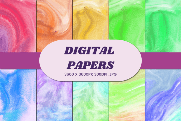 Unlocking Creative Potential: How Abstract Watercolor 73 Digital Paper Transforms Your Design Projects