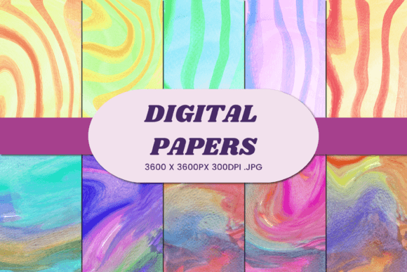 Watercolor Abstract 2 Digital Paper: Elevating Your Creative Projects with Professional-Grade Design