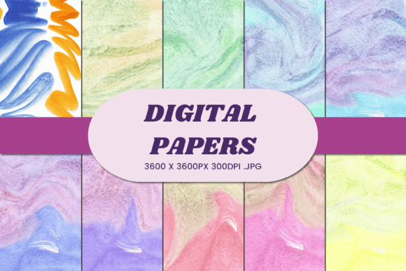 Watercolor Abstract 26 Digital Paper