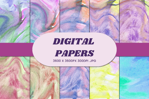 Watercolor Abstract 29 Digital Paper